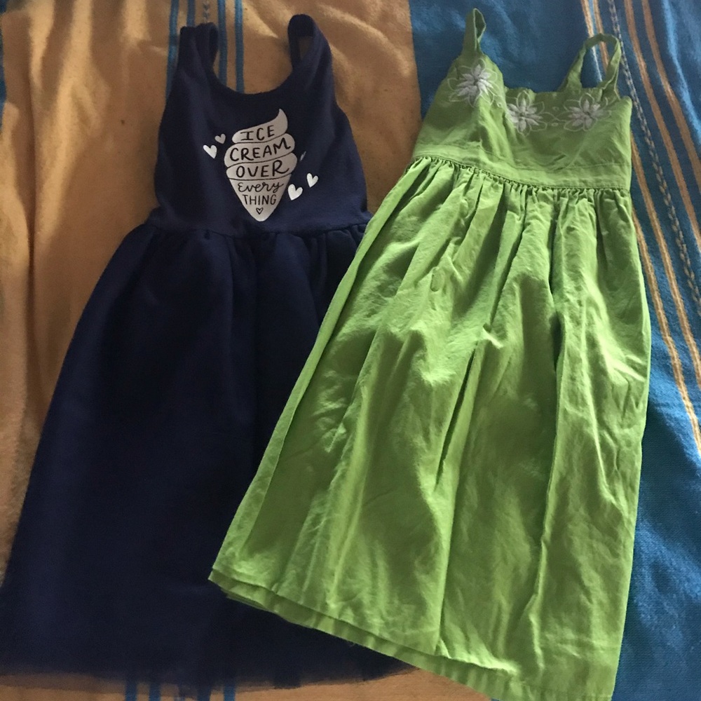 Bundle 2 summer dresses w/strap old navy/crazy8